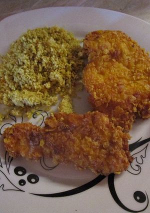 Csirkemell kukoricapelyhes bundában (Reg-Enoros) recept fotója