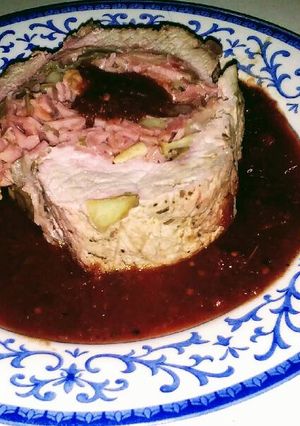 Una foto de Lomo de cerdo relleno