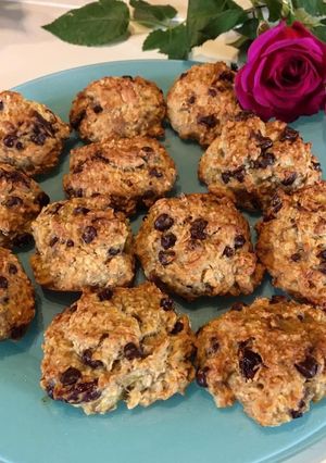 Une photo de Cookies flocons d’avoine banane et pépites de chocolat 🍫