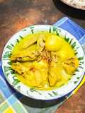 Opor Kuning Ayam dan Telur