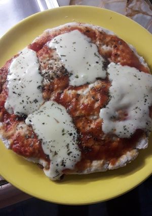 Una foto de Pizza a la sartén