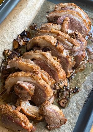 A picture of Crispy and juicy roast lamb noisette - home party idea 💡.