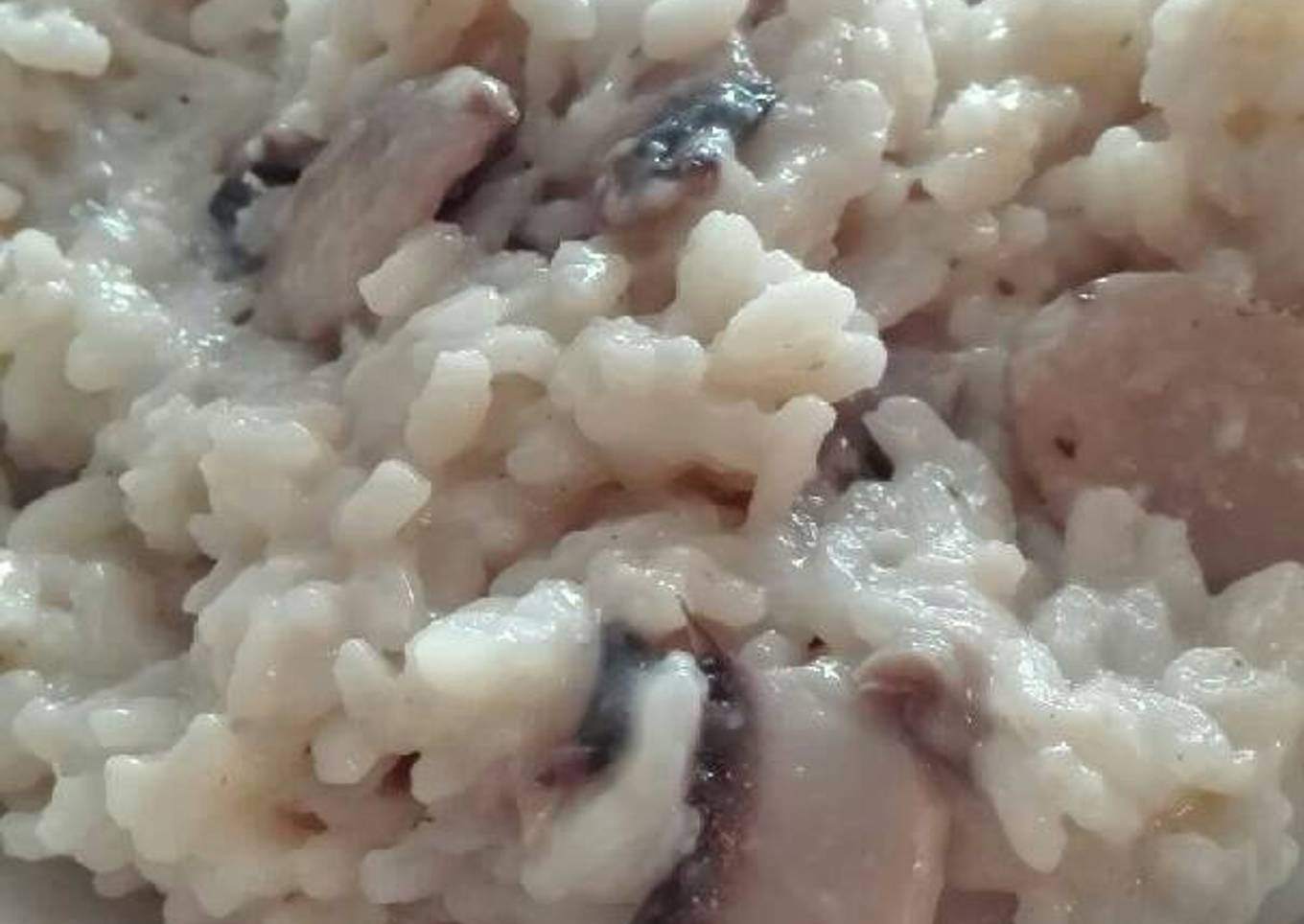 Risotto con champiñones