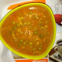 A picture of Mushroom peas veg.