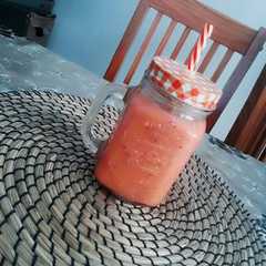 Una foto de Smoothie Rosa ideal dieta