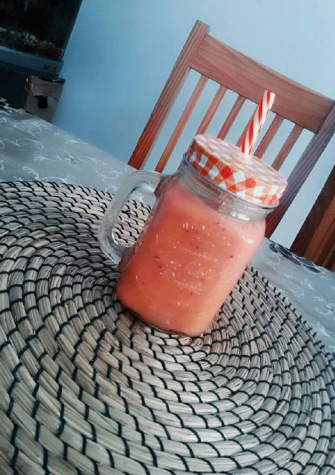 Una foto de Smoothie Rosa ideal dieta