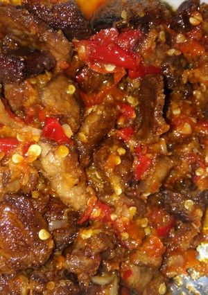 Foto resep Daging goreng balado simple ala me