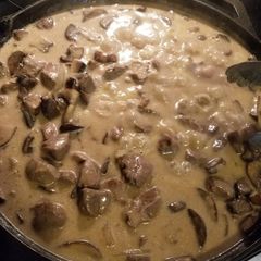 A picture of Venison Stroganoff.