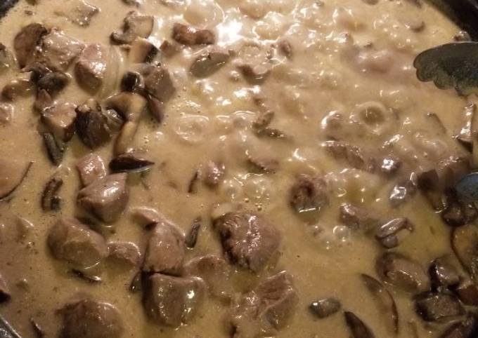 Venison Stroganoff