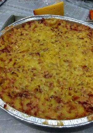 Foto resep Macaroni schotel corned edam cheese menu buka puasa HALAL