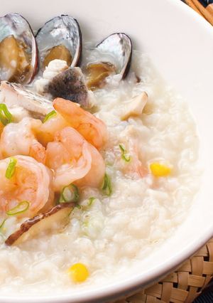 【厚生廚房】海鮮鮑魚粥 的食譜成品照片