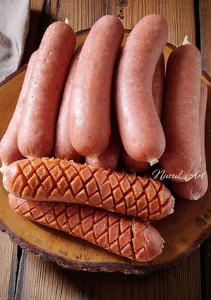 Foto resep Homemade Chicken Bratwurst