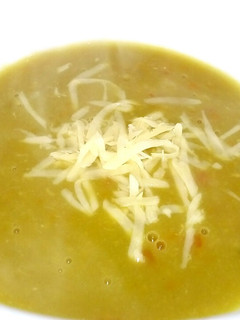 Una foto de Sopa crema de arvejas