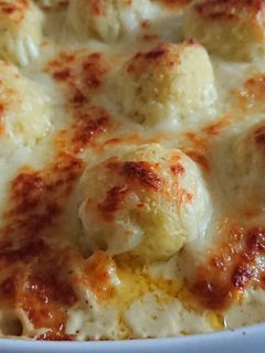 صورة لوصفة كرات البطاطا مع الاجبان والكريمة 😋