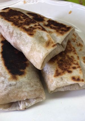 A picture of Sonoran Machaca Burritos.