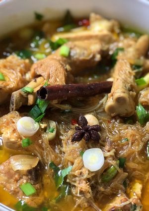 Foto resep Semur ayam plus bihun