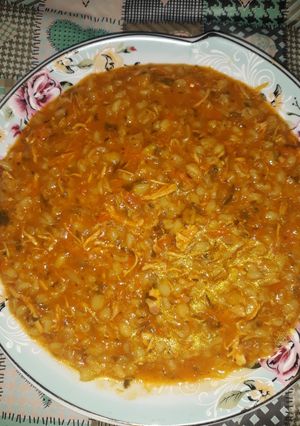 عکسی از دستور سوپ جو🥣