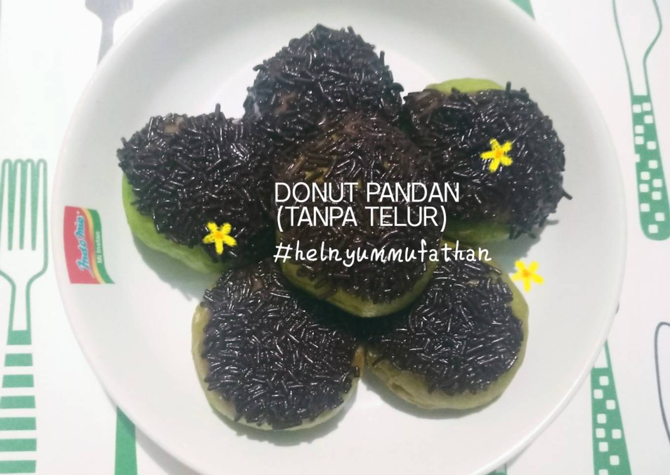 Donat Pandan (Tanpa Telur)