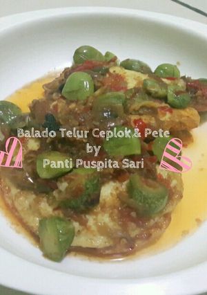 Foto resep Balado telur ceplok & pete