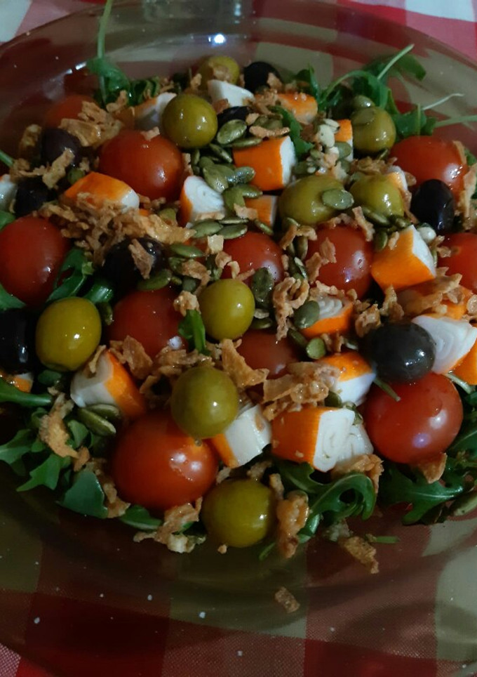Una foto de Ensalada de rúcula