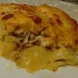 Merluza con verduras y bechamel
