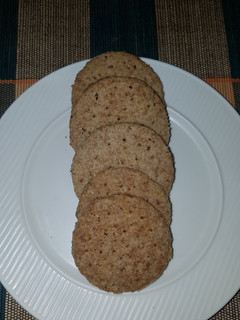 A picture of Homemade digestive cookies.