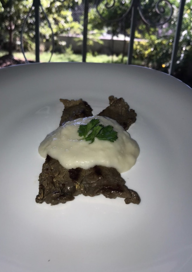 Una foto de Proteína +Salsa Bechamel