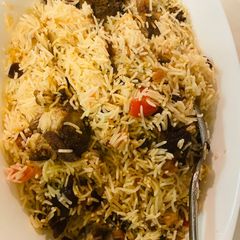 A picture of Mutton Rice 🍚 (kabli Pulao) !!.