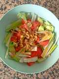 Ensalada con vinagreta de miel y mostaza