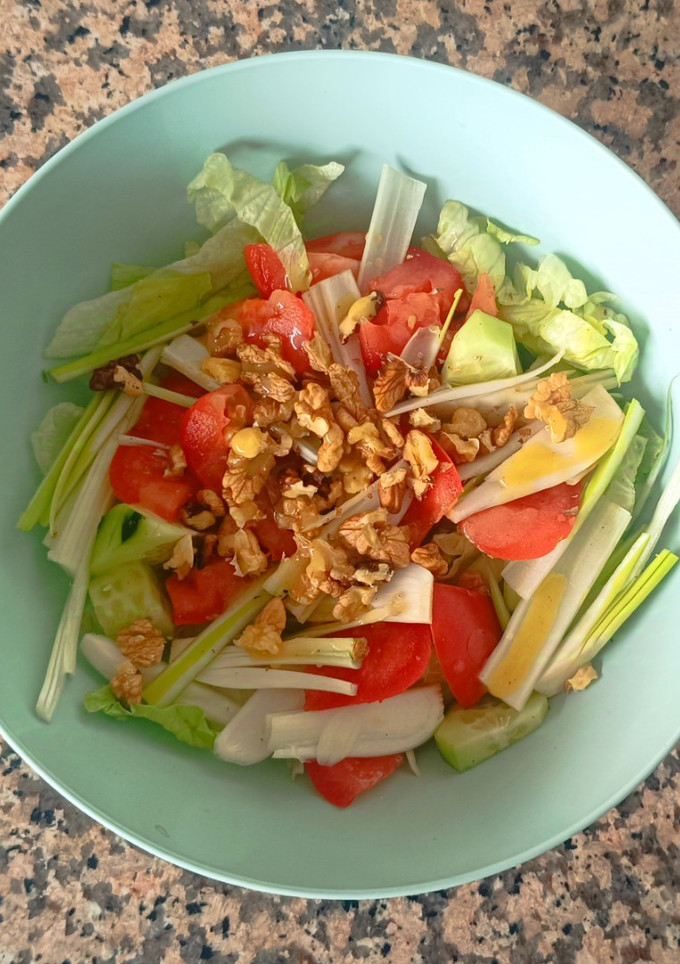 Una foto de Ensalada con vinagreta de miel y mostaza