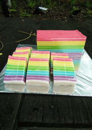 Foto resep Lapis pepe rainbow