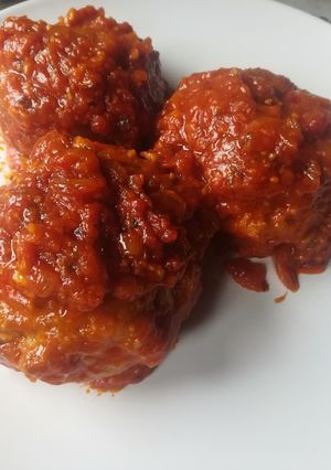 Una foto de Filetes rusos en salsa de tomate