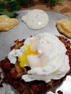 Una foto de Nidos de patata - Desayuno inglés (Hash brown)