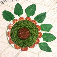 A picture of Palak / Spinach Rice.