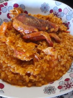 Una foto de Arroz con bogavante