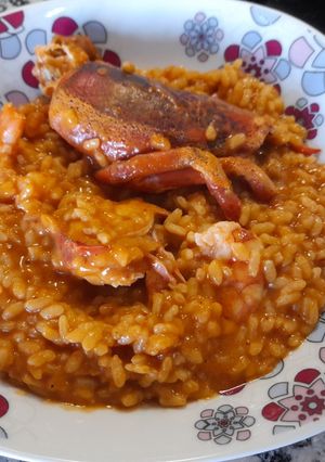 Una foto de Arroz con bogavante