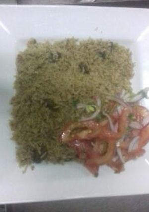 A picture of Pilau And Simple Kachumbari.