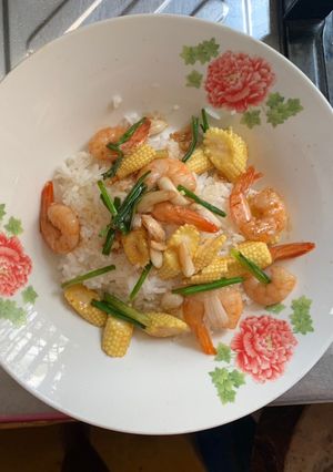 รูปของ กุ้งผัดข้าวโพดอ่อน