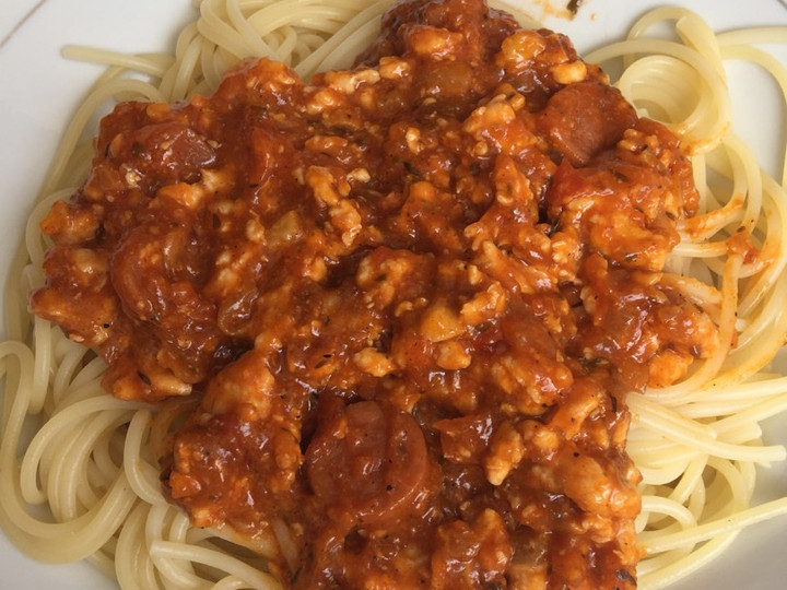 Ini dia! Resep membuat Sauce spaghetti bolognese  sesuai selera