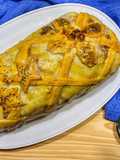 Filetto di maiale in crosta con sfoglia di farro