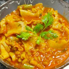 Fenugreek Seeds and Papad Sabji - Healthy Jain Recipe A picture of Fenugreek Seeds and Papad Sabji - Healthy Jain Recipe.