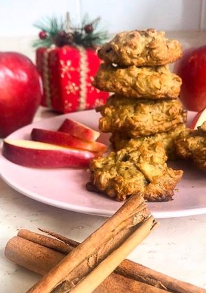 Una foto de Galletas de Manzana canela 🌲🍎🍪