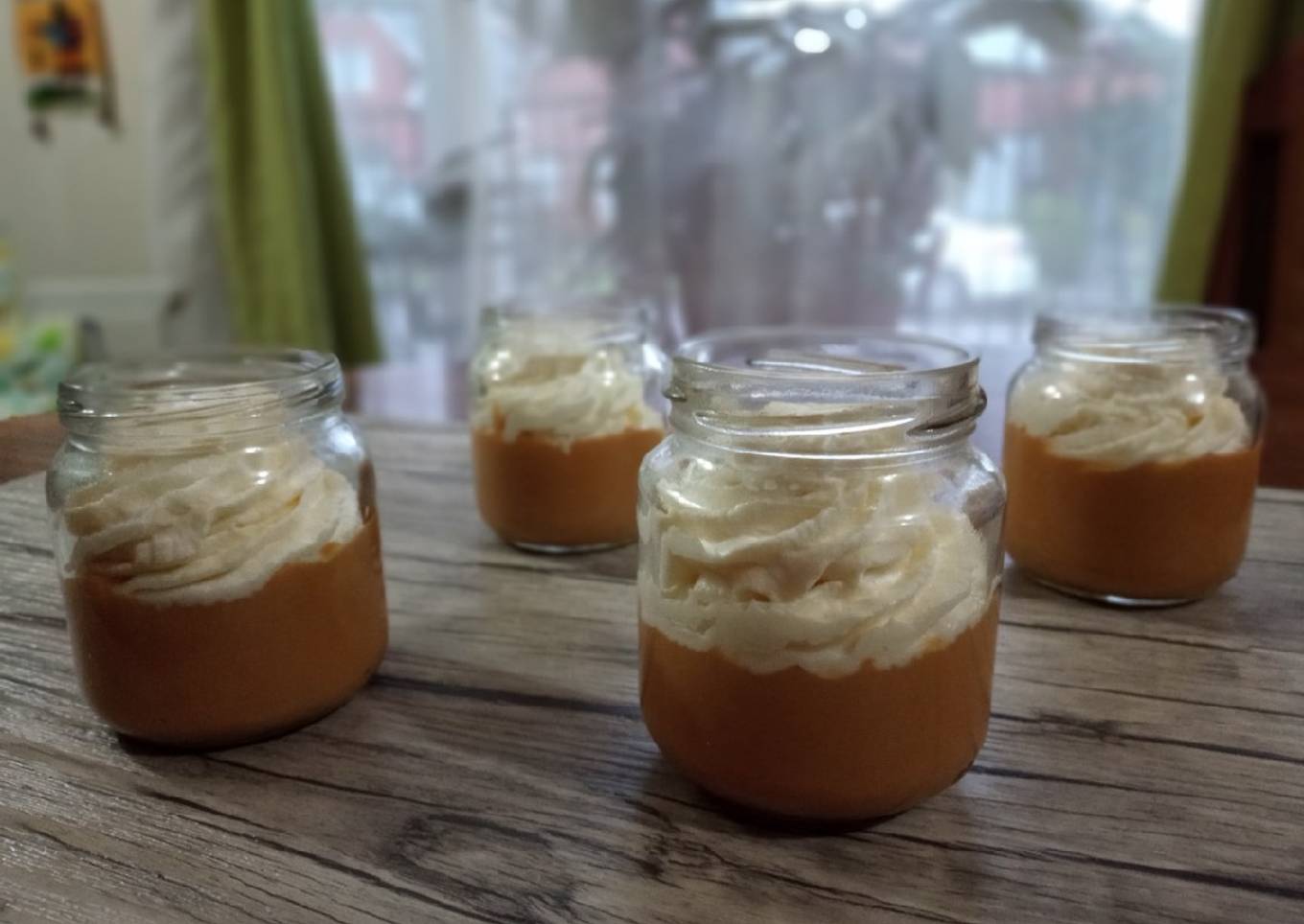 Shot de chandelle casero de manjar