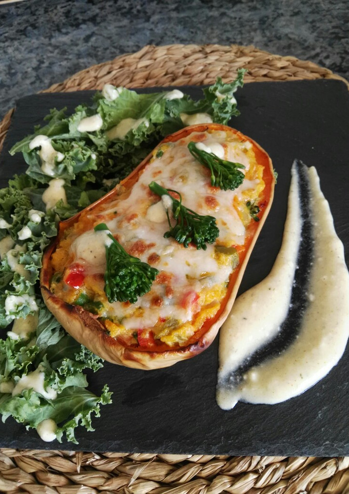 Una foto de Calabaza rellena al horno