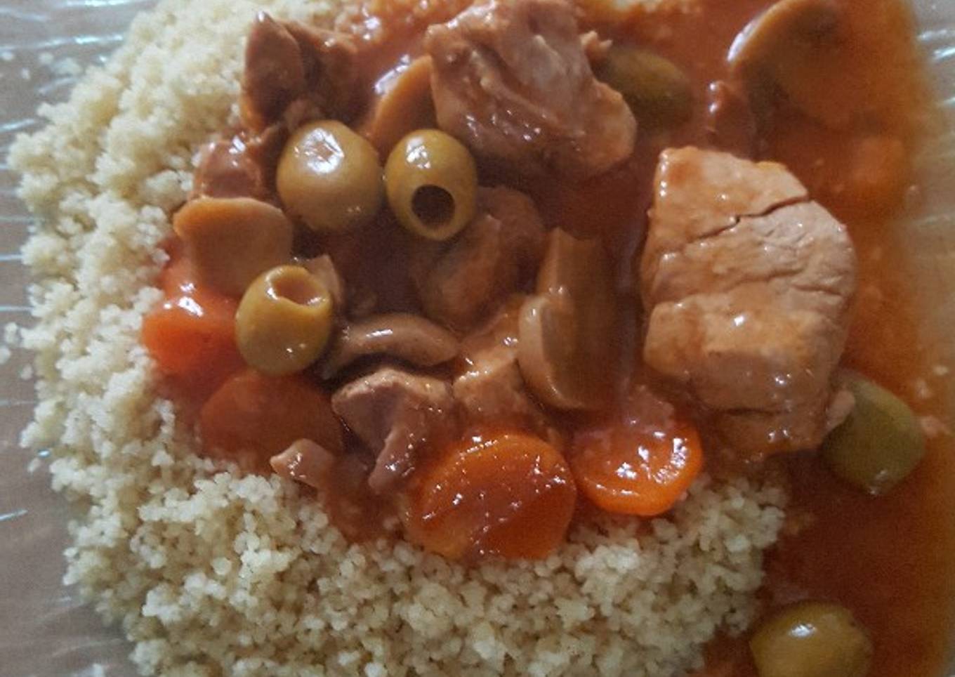 Sauté de porc aux olives et champignons au Cookeo ou faitout