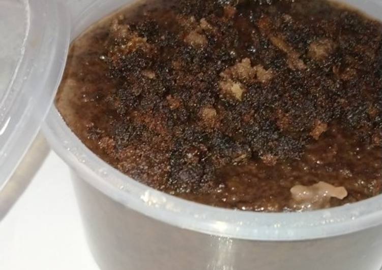 Puding brownies sederhana