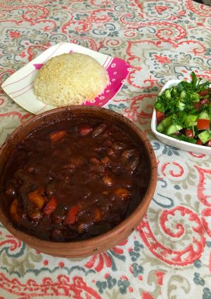 صورة لوصفة طاجن بامية بالجمبري