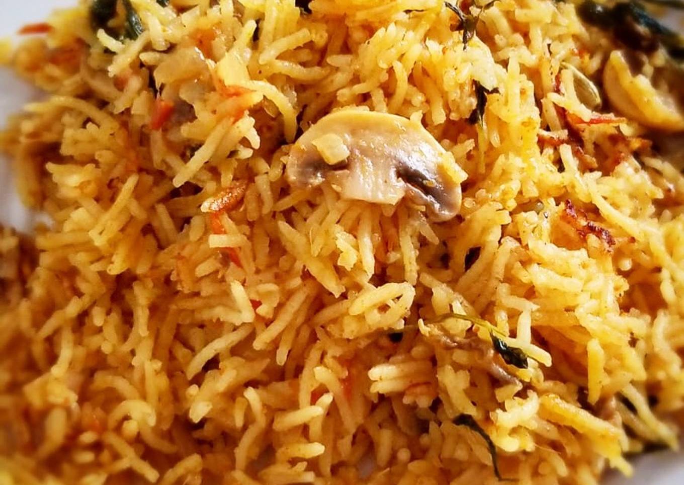 Mushroom Briyani