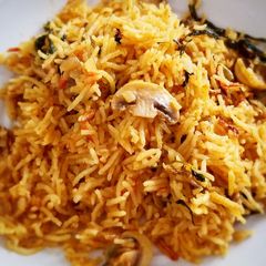 Mushroom Briyani A picture of Mushroom Briyani.