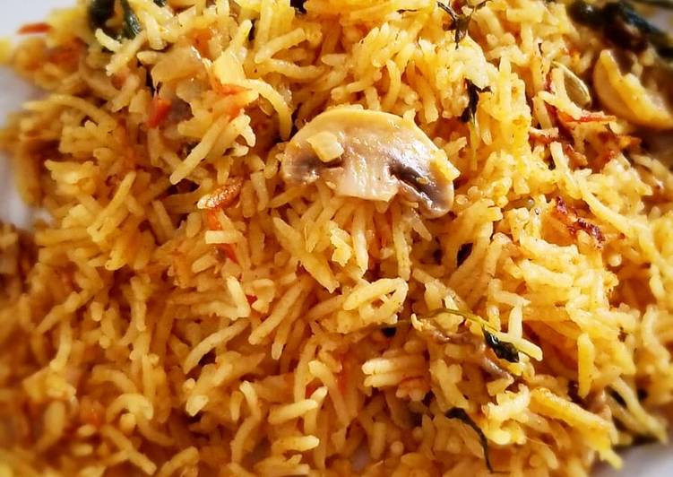 Steps to Prepare Any-night-of-the-week Mushroom Briyani